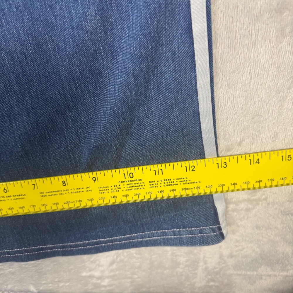 NWOT Halara Flex Womens High Waisted Stripe Wide‎ Leg Flowy Jeans L Pockets - Picture 13 of 13
